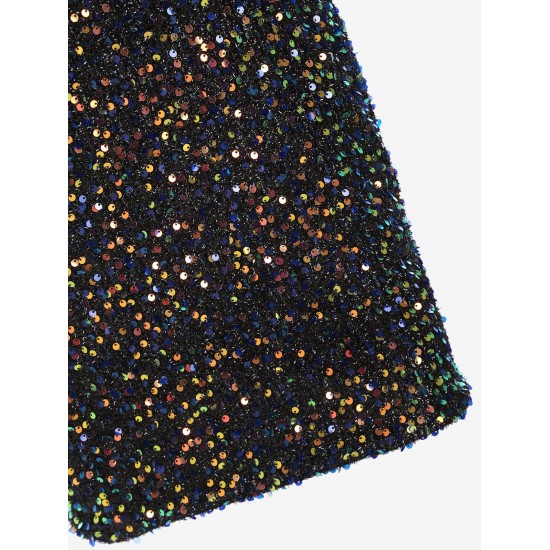 Sequined Chain Beads Bodycon Party Vegas Dress