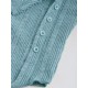 Choker Design Fuzzy Ribbed Asymmetrical Knitwear