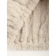 Women's Fluffy Fuzzy Faux Fur Cable Jacquard Textured Half Button Short Pullover Daily Casual Hoodie